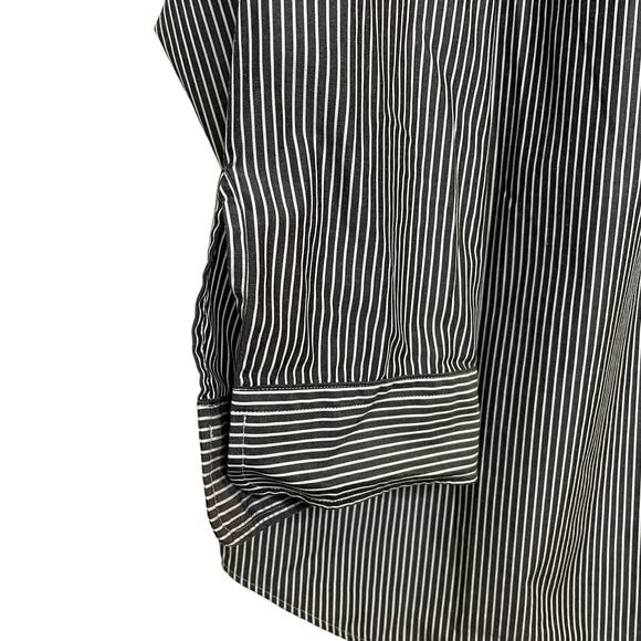 Lauren Ralph Lauren Non-Iron Striped Button Down Shirt Blouse 3/4 Sleeve Size 2X - Picture 8 of 11